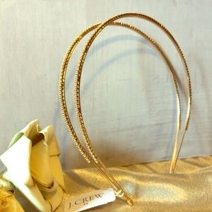 ✨HP✨NWT J. Crew Gold Rhinestone Studded He…